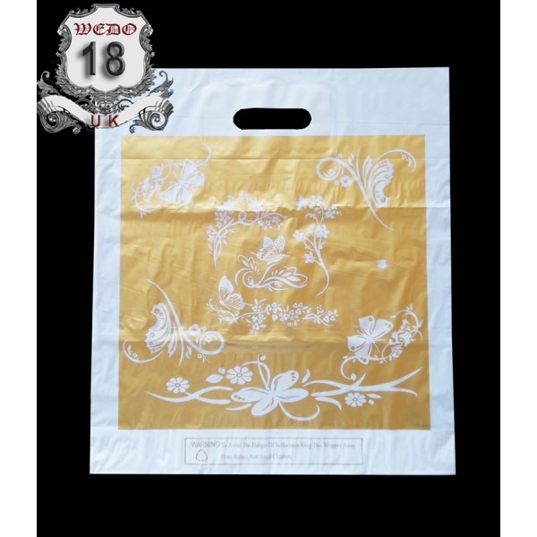 CARRY BAG GOLDEN BUTTERFLY(16in.x18in. 250pcs)